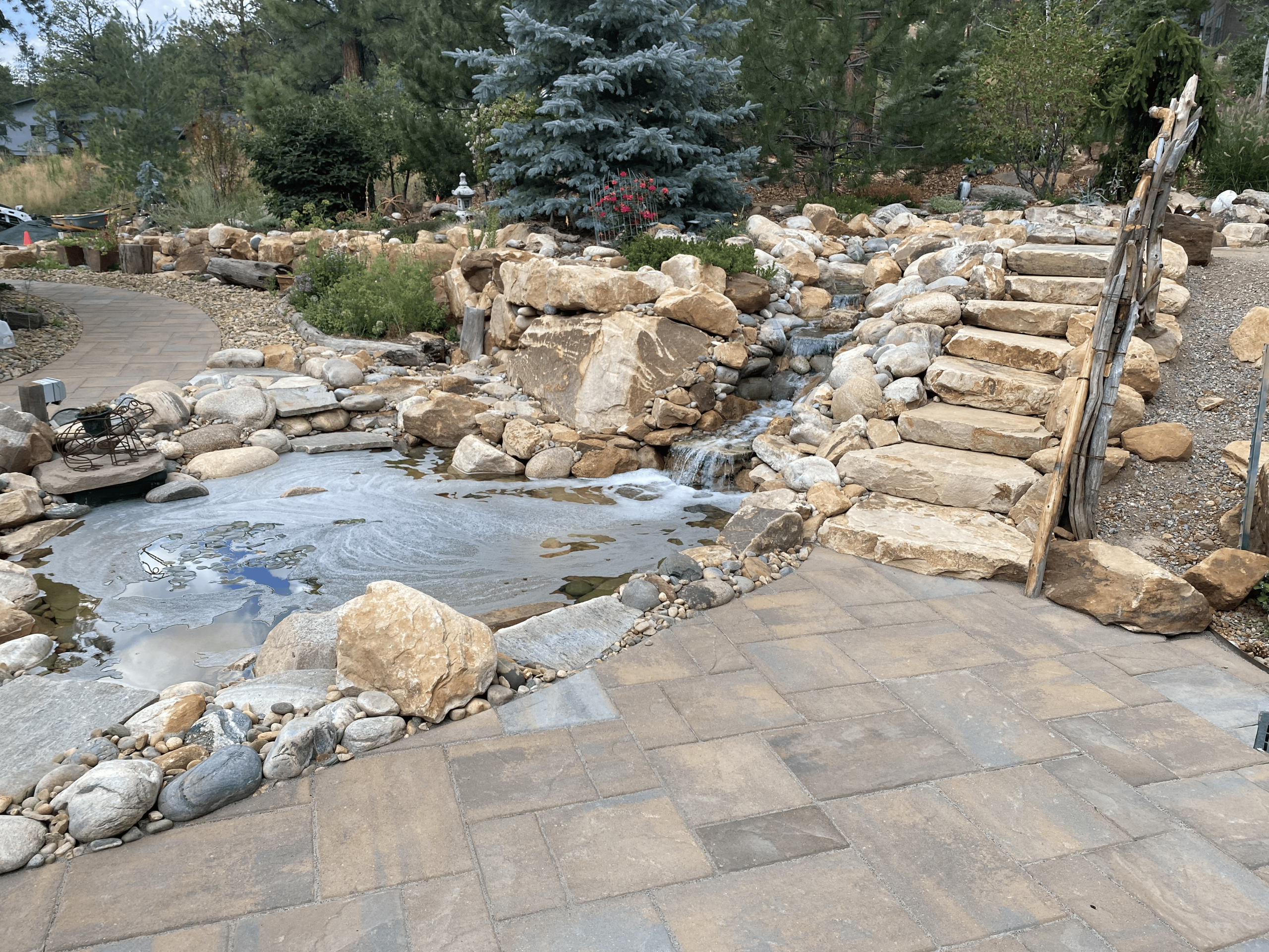 Next Level Landscapes Waterfall Feature Next Level Landscapes Waterfall Feature