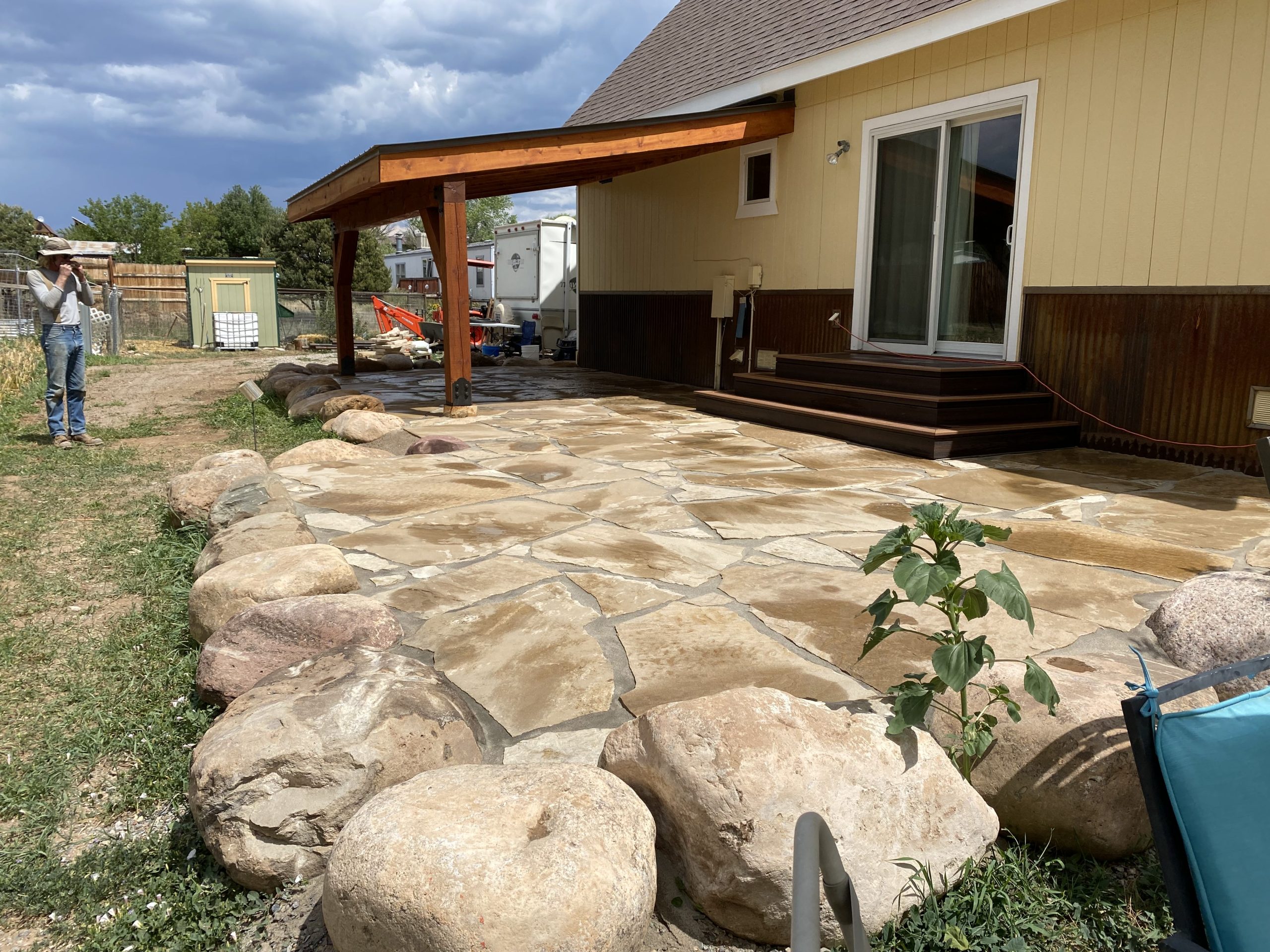 Next Level Landscapes Backyard Rock Patio