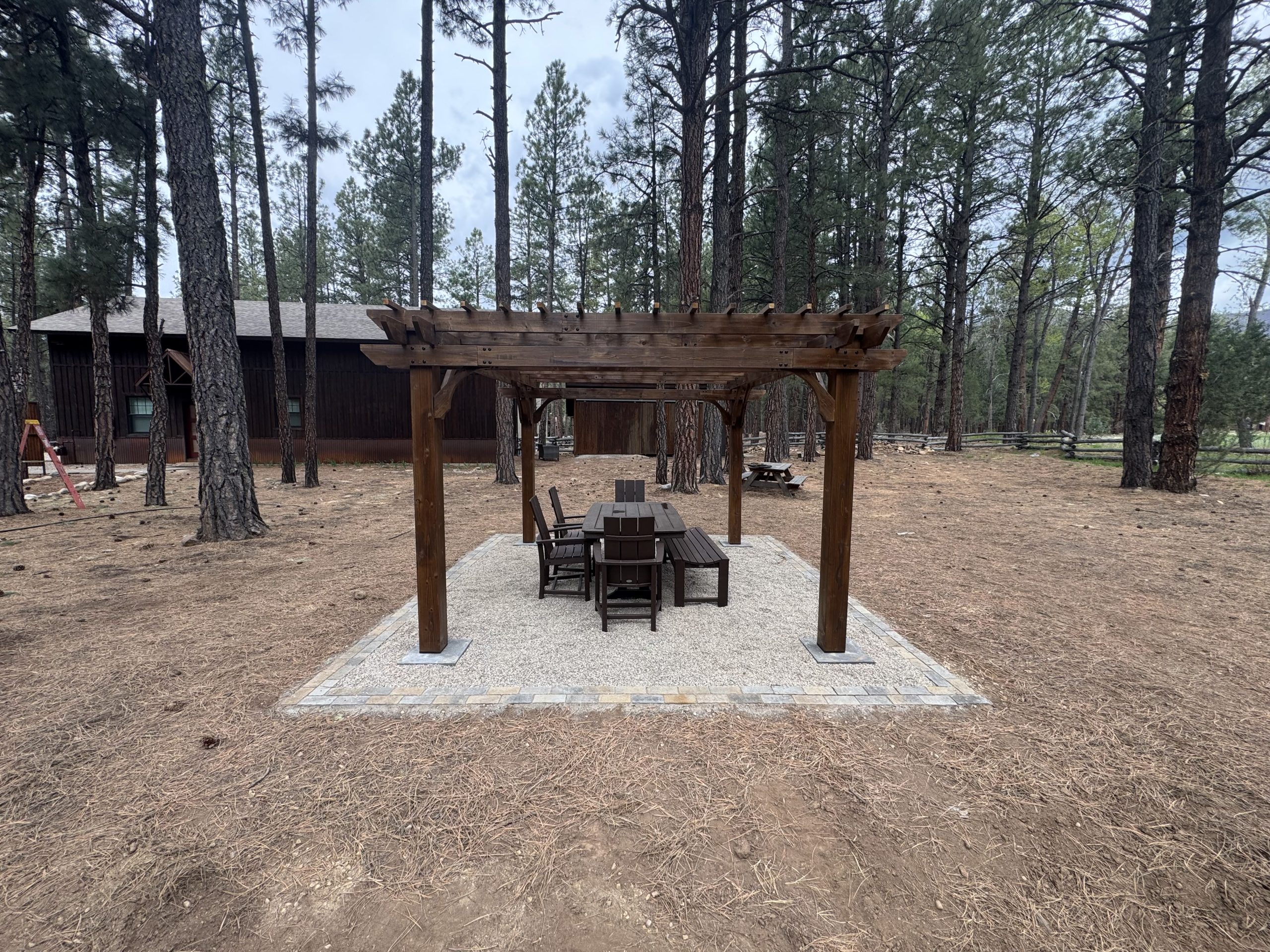 Next Level Landscapes Pavilion and Stone Landing